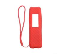 Protective Case for Samsung TV Remote BN59-01455A Silicone Cover Dustproof Washable Sleeve Skin Lanyard Hole Red(Red)