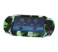 Protective case for Sony PS Vita 1000 soft silicone bumper grip case - Camo Green | ZedLabz
