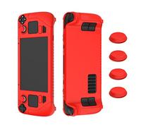 Protective Case for Steam Deck, Protective Cover Case, Shock-Absorption Anti-Scratch Cover Protector, All-Round Protection, Carrying Case (red)