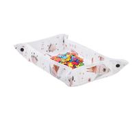 Protective Case for Tablet Airplane Travel - Portable Waterproof with Cartoon Design and Pocket, Travel Tray Cover for Children - for Travelling Car Tables Meals, Games and Learning