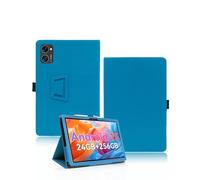 Protective Case for TABWEE Tablet T20 10 Inch, yystao PU Leather Protective Case Compatible with Tabwee T20 Tablet 2025 - Hand Strap, Skin Textured Full Wrap Design, Azure Blue