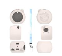 Protective Case for TakaraTomy Punirunes Puni 3 - Soft Silicone Cover with Lanyard for Electronic Pet Game Console, Shockproof & Dustproof (4 Colors) (White)