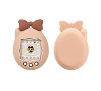 Protective Case for Tamagotchi Connection V3, Cartoon Silicone Soft Cover with Shockproof and Dustproof Design, Anti Scratch Skin for Virtual Pet Game Console Accessories (Light Brown)