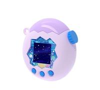 Protective Case for Tamagotchi Paradise, PC Hard Shell Anti-Drop Shockproof Cover , Cute Colorful Protective Skin for Tamagotchi Paradise Games Accessories (Top deep purple + bottom light purple)