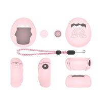 Protective Case for Tamagotchi Paradise Virtual Electronic Pet Game Machine, Silicone Drop-proof Dust-proof Protector Cover With Button Cover and Lanyard (Pink)