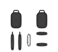 Protective Case for Tile by Life360 Pro 2024, Silicone Drop-proof Dust Cover With a Hook for Tile by Life360 Pro Bluetooth Tracker Accessories (Black)