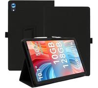 Protective Case for WHITEDEER/HIGRACE/FYMLCPFY C107 10 inch Tablet Android 14 Tablet with Hand Strap & Stand& Anti-Drop Feature - Sleek and Simple Design,Black