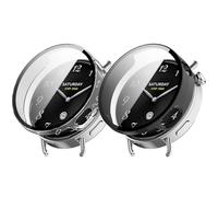 Protective Case for Xiaomi Watch S4 Screen Protector 41 mm, Full Protection Case, PC Hard Screen Protector Case Cover with Screen Protector (Black + Clear)