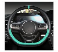 Protective Case Microfiber Leather D Shape Car Steering Wheel Cover For Kia For Sportage 5 GT-Line 2021 2022 Auto Accessories Car Steering Wheel Cover(GREEN)