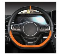 Protective Case Microfiber Leather D Shape Car Steering Wheel Cover For Kia For Sportage 5 GT-Line 2021 2022 Auto Accessories Steering Hood(Orange)