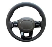 Protective Case Microfiber Leather DIY Car Steering Wheel Cover For Kia For Carnival IV 2021 2022 2023 Car Accessories Interior Steering Wheel Cover(Light blue Thread)