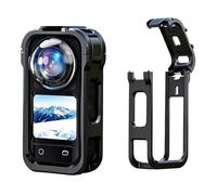 Protective Case Rabbit Cage for Insta360 X6, Expansion Camera Frame Cage Quick Release Protective Bezel Plastic Housing Shell with 1/4" Screw Thread and Cold Shoe Mount