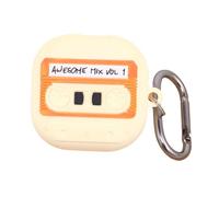 Protective Case With Keychain For Buds Live Earphone Non-scratch Cover Cute Tape Appearance Shells Earphone Protective Cover