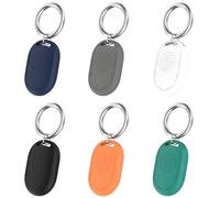 Protective cases compatible for Xiaomi Tag, soft silicone, anti-lost keychain, Silicone Shockproof Protective Cover (6 Pack B)