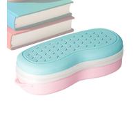 Protective Cases for Goggles | Swimming Glasses Storage Case,Silicone Eyeglass Box for Underwater Pool Sports Drying Summer Dive Beach Outdoor, Pink Blue, Refer to description, Unisex