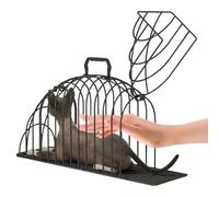 Protective Cat Bag, Iron Anti-Scratch Carrier, 18x12 Inches Grooming Sack for Non-Slip Build, Kitten Cage with Secure Design, Mesh Pet Accessory, Washing Tool for Bathroom & Outdoor Travel