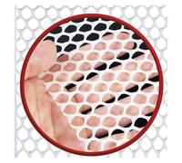 Protective Chicken Wire Netting for Poultry Garden & Balcony 0.8CM Holes 0.5x White Plastic Mesh for Chicken Farming & Silk Worm Bing