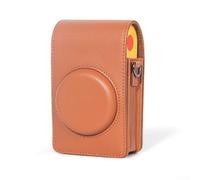 Protective Compact Retro Camera Bag Made of PU Leather for Kodak MS200, Ideal Carry Case for Outdoor Photography (Brown)