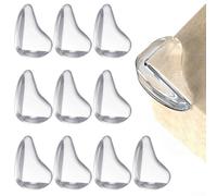 Protective Corner Guards for Furniture Edges, Child Safety Transparent PVC Covers with Backing, 10 Pieces for Use on Tables, Cupboards, and Decks