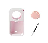 Protective Cover Case For Insta360 X6,Camera Silicone Sleeve Case with Lens Cap,All-Round Shockproof Cover For Insta360 X6，pink