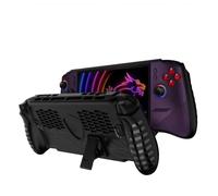 Protective Cover Case for MSI Claw 8 EX AI+ Gaming Handheld Console with Stand Base, Ergonomic Grip Cover Shockproof TPU Protective Sleeve for MSI Claw 8 EX AI+ Accessories