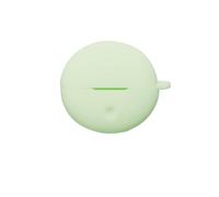 Protective Cover Case for OPPO Enco Clip2 Headphone Soft Silicone Case Shockproof Anti-Scratch Earbuds Charging Case Skin with Keychain Loop (Matcha green)