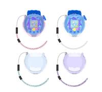 Protective Cover Case for Tamagotchi Paradise, Clear Sleeve with Lanyard Candy Color Electronic Pet Game Machine Protector Case for Tamagotchi Paradise (Transparent)