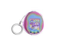 Protective Cover Case for Tamagotchi Uni, Transparent PC Clear Case Shockproof Full Protection Protective Skin Sleeve Shell for Tamagotchi Uni Virtual Pet Game Machine (Transparent Purple)