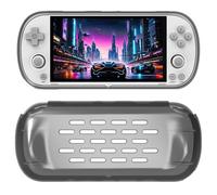 Protective Cover Case For Trimui Smart Pro Game Console TPU Soft Shell Sleeve Protection Anti-seismic Anti-fall (Translucent Black)