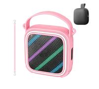 Protective Cover Compatible with Soundcore Boom Go 3i, Shockproof Case with Handle and Shoulder Strap, Waterproof Skin for Speaker, Outdoor Travel Accessory (Pink)