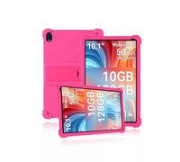 Protective cover for Ainmel 107 10.1 Inch Tablet,Skin-Friendly Soft Silicone Tablet Case with Adjustable stand(Rose)