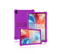 Protective cover for Ainmel 107 10.1 Inch Tablet,Skin-Friendly Soft Silicone Tablet Case with Adjustable stand(Purple)