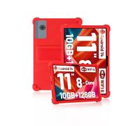 Protective cover for Ainmel A6H-A/Ainmel A6H0409 11 inch 2025 Newest Tablet, Skin-Friendly Soft Silicone Tablet Case with Adjustable Stand (Red)