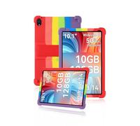 Protective cover for Ainmel AMLC107 10.1 Inch Tablet,Skin-Friendly Soft Silicone Tablet Case with Adjustable stand(Rainbow)