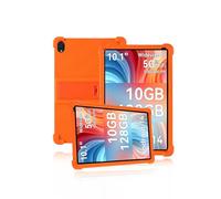 Protective cover for AMLC107/ryesug c107-a/Whitedeer C108/ryesug C108 10.1 Inch Tablet,Skin-Friendly Soft Silicone Tablet Case with Adjustable stand(Orange)