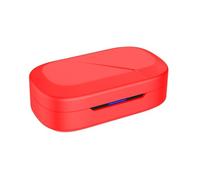 Protective Cover for ASUS ROG Cetra, Wireless Earbuds Headphone Cover Silicone Soft Case for ROG Cetra, Shockproof Shell Case Protective Sleeve (red)