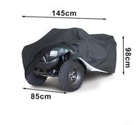 Protective cover for ATVs made from 210D Oxford cloth featuring windproof elastic hem for secure fitting sunshade and weather protection on fourwheel vehicles (145 * 85 * 98cm)
