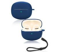 Protective cover for Baseus Bowie MC1 Open-Ear Headphones, Soft Silicone Case Cover with Lanyard - Skin-friendly & Durable, Blue