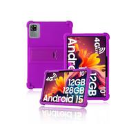 Protective cover for Blackview Tab 60 Pro 10.1 inch Tablet 2025 Newest, yystao Kids Skin-Friendly Soft Silicone Tablet Case compatible with Blackview Tablet 10 inch, Adjustable Stand (Purple)