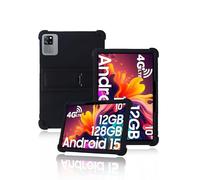 Protective cover for Blackview Tab 60 Pro 10.1 inch Tablet 2025 Newest, yystao Kids Skin-Friendly Soft Silicone Tablet Case compatible with Blackview Tablet 10 inch, Adjustable Stand (Black)