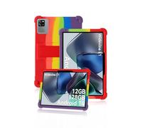 Protective cover for Blackview Tab 60 WiFi 10 inch 2025 Tablet, Skin-Friendly Soft Silicone Tablet Case for Blackview Tab60WiFi with Adjustable Stand (Rainbow)