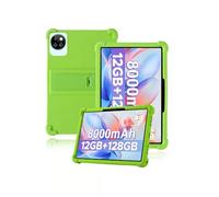 Protective cover for DOOGEE T10W 10 inch Newest Tablet, Skin-Friendly Soft Silicone Tablet Case with Adjustable Stand (Green)