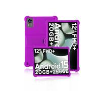 Protective cover for DOOGEE T36 Android 15 Tablet 12 Inch,Soft Silicone Tablet Case for DOOGEE T36 2025 Tablet with Anti-Slip Stand,Shockproof and Drop-Resistant,Purple