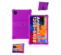 Protective cover for DOOGEE Tab A9 Pro/DOOGEE Tab A9 10.1 inch 2025 Newest, yystao Kids Skin-Friendly Soft Silicone Tablet Case, Adjustable Stand (Purple)
