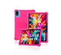 Protective cover for DOOGEE U10 10 inch Tablet 2025, Skin-Friendly Soft Silicone Tablet Case with Adjustable Stand (Rose)