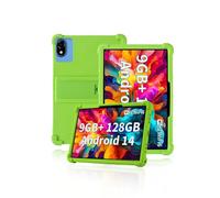Protective cover for DOOGEE U10 10 inch Tablet 2025, Skin-Friendly Soft Silicone Tablet Case with Adjustable Stand (Green)
