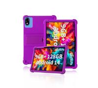 Protective cover for DOOGEE U10 10 inch Tablet 2025, Skin-Friendly Soft Silicone Tablet Case with Adjustable Stand (Purple)