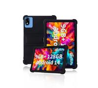 Protective cover for DOOGEE U10 10 inch Tablet 2025, Skin-Friendly Soft Silicone Tablet Case with Adjustable Stand (Black)