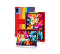 Protective cover for DOOGEE U10 10 inch Tablet 2025, Skin-Friendly Soft Silicone Tablet Case with Adjustable Stand (Rainbow)