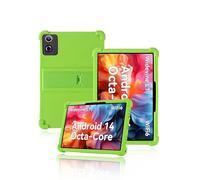 Protective cover for Freeski FSKA1000 10 inch Tablet, yystao Kids Skin-Friendly Soft Silicone Tablet Case compatible with Freeski Tablet FSKA1000, Adjustable Stand (Green)